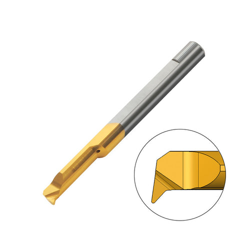 Carmex Carbide Tiny Tool - Profiling & Boring 47° - MQR - BXC Grade - Minimum Diameter 8.1mm x 27mm Reach x R0.2