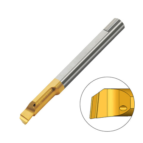 Carmex Carbide Tiny Tool - Boring Bar - MTR - BXC Grade - 5.1mm Minimum Diameter x 22mm Reach x R0.05