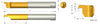 Carmex Carbide Tiny Tool - Full Radius Face Grooving - MZL - BMK Grade - 5mm Minimum Diameter x 1mm Groove Width thumbnail 2