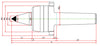 Widin Live Centre - Heavy Lathe - Carbide Tipped - Minimizes Bite Interference - Nut Type - NCPBCN Type - NO.3 thumbnail 2