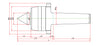 Widin Live Centre - Heavy Lathe - Minimizes Bite Interference - Nut Type - NCPN Type - NO.3 thumbnail 2