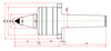 Widin Live Centre - Heavy Duty & Weight Requirements Lathe - Carbide Tipped - Nut Type - NKBCN Type - NO.3 thumbnail 2