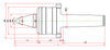 Widin Live Centre - Heavy Duty & Weight Requirements Lathe - Minimizes Bite Interference - Nut Type - NKBN Type - NO.3 thumbnail 2