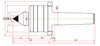 Widin Live Centre - Heavy Duty & Weight Requirements Lathe - Carbide Tipped - Nut Type - NKCN Type - NO.3 thumbnail 2