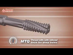 Carmex Thread Mills Long Reach Through Coolant - Metric -  x 3 - MT7
