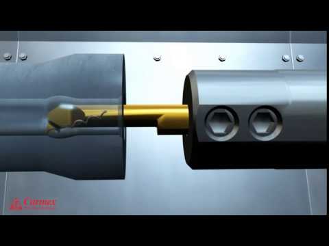 Carmex Carbide Tiny Tool - Boring & Profiling - MPR - BMK Grade - 4.1mm Minimum Diameter x 22mm Reach x R0.1