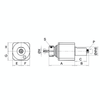 Omega Products Axial Tool Head - Square - DIN5482 - ER20 thumbnail 2