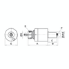 Omega Products Axial Tool Head Round - External Nut - DIN5482 - ER25 thumbnail 2