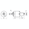 Omega Products Axial Tool Head Round - Internal Nut - DIN5482 - ER25 thumbnail 2