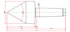 Widin Live Centre - Pipe Machining - Solid Nose - PT-60 Type - NO.2 thumbnail 2
