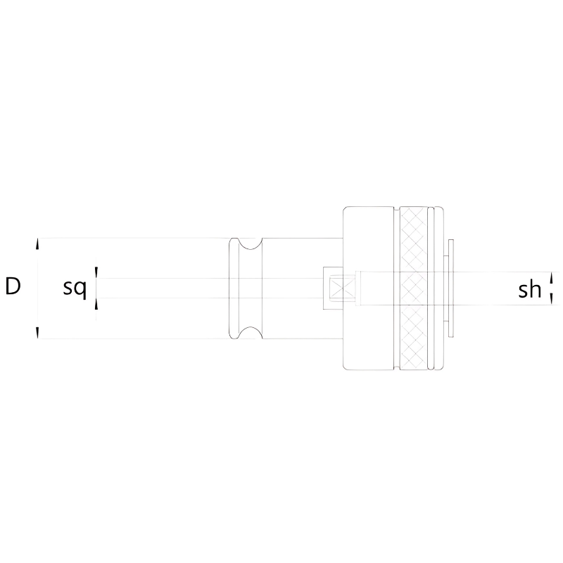 Omega Products Quick Change Tap Adaptor With Clutch - SIZE 2 - M12