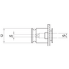 Omega Products Quick Change Tap Adaptor Without Clutch - SIZE 3 - M14 thumbnail 2