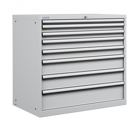 Polstore Cabinet - 8 Drawers 54x36EH - 100% Extension - Light Grey -1023mm(W) x 725mm(D) x 1000mm(H)