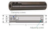 Carmex Tiny Tool Holder - Round Shank Holder to hold Carbide Small Boring Tool - 12mm Shank x 3mm Bore x 88mm OAL thumbnail 2