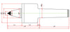 Widin Live Centre - High Speed Rotational - Long Life - Carbide Tipped - Minimizes Bite Interference - SMPBC Type - NO.3 thumbnail 2