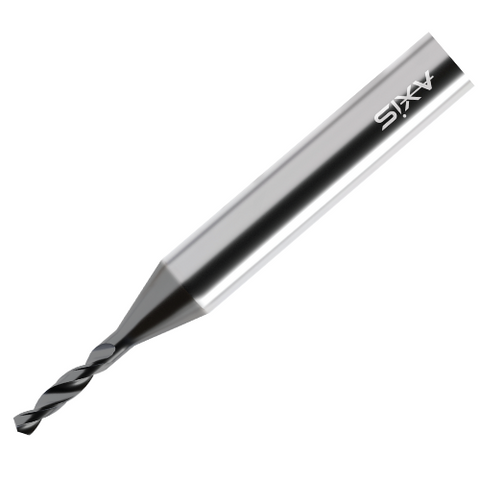 Axis Micro Carbide Drill - Axicoat Short flute length T3110 (3-5xD) - 0.3 Diameter