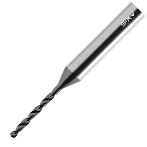 Axis Micro Carbide Drill - Axicoat Long flute length T3130 (8-12xD) - 0.41 Diameter