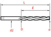 Toolex Hand Taper Pin Reamer HSS 1:50 - 0.80mm thumbnail 2