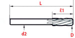 Toolex Reamer - Straight Shank - Spiral Flute - Stub Length - Carbide - Through Coolant - H4 - 7.44mm