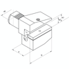 Omega Products VDI16 Radial Overhead Holder - Left Hand - Short -Type B4 thumbnail 2