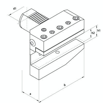 Omega Products VDI16 Radial Holder - Left Hand - Long Type - B6