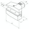 Omega Products VDI16 Radial Overhead Holder - Right Hand - Long - Type B7 thumbnail 2