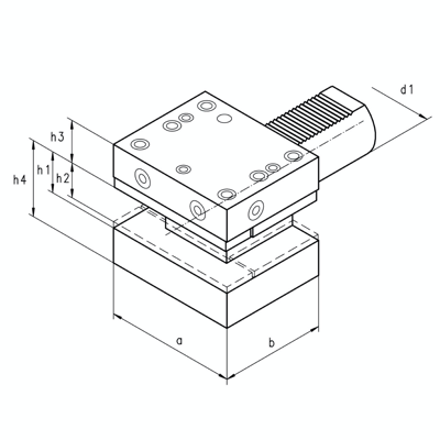 Omega Products VDI40 Multiple Square Seat Holder - Type D1