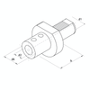Omega Products VDI20 Indexable Drill Holder - Type E1 - 20x67 thumbnail 2