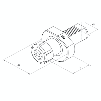 Omega Products VDI50 Collet Chuck ER32 - Type E4