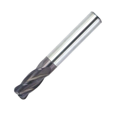 Vortex Carbide End Mill 4 Flute - Standard Flute Length With Radius Edge - 16mm x 3mm