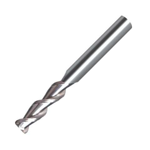 Vortex Carbide End Mill For Aluminium & Non-Ferrous - 2 Flute Standard Radius Edge (45°) 12mm x R3.2