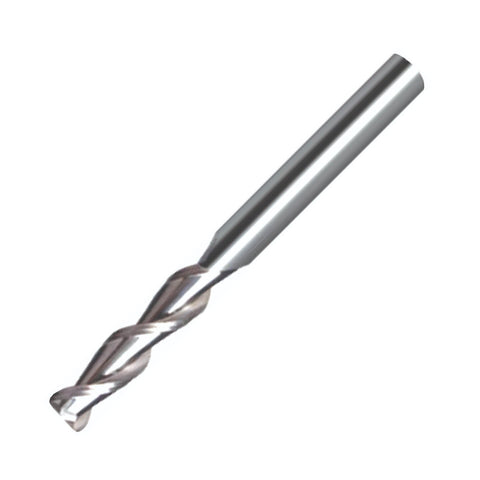 Vortex Carbide End Mill For Aluminium & Non-Ferrous - 2 Flute Long Radius Edge 45° - 8mm x 75mm x R0.5