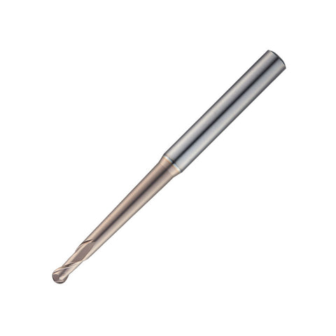 Widin Carbide End Mill For Mold & Die - 2 Flute Tapered Neck Type - Ball Nose - 6mmx 60mm x 1.5