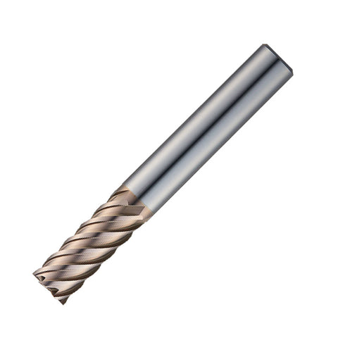 Widin Carbide Square End Mill For Mold & Die - 6 Flute High Helix (45°) - 6mm x30mm x 80mm