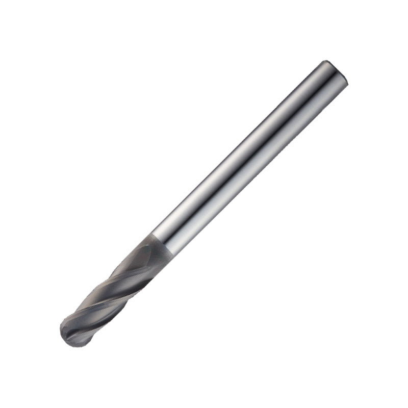 Widin Carbide End Mill For Graphite - 4 Flute Ball Nose - 12mm x 200mm