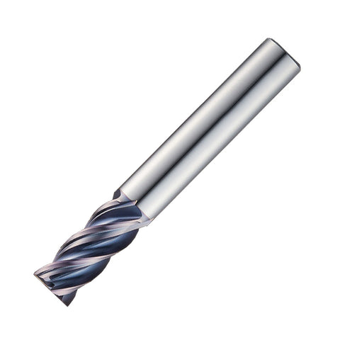 Widin Carbide Corner Radius End Mill For Stainless & Exotics - 4 Flute Variable Helix - 8mm x R1.0