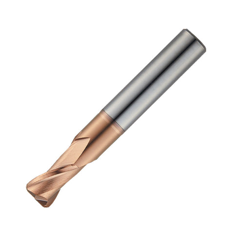 Widin Carbide Corner Radius End Mill - 2 Flute Stub Cut Length - 2mm x 16mm x R0.2