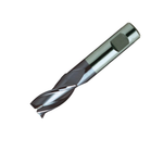 Europa Tools HSS-E End Mill - TiAlN Coated 3 Flute Centre Cutting With Flatted Shank- Short Length Throw Away - 6.5mm