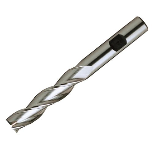 Europa Tools HSS-E End Mill - Uncoated 3 Flute Centre Cutting - Long Length - 10mm