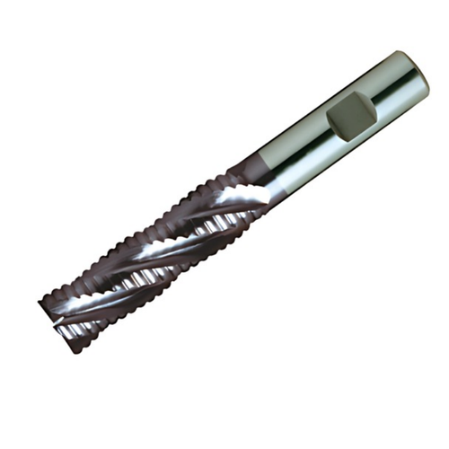 Europa Tools HSS-E Roughing End Mill -TiAlN Coated Multi Flute - Long Length -16mm