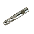 Europa Tools HSS-E Roughing End Mill - Uncoated Multi Flute - Short Length - 6mm thumbnail 1