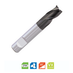 Europa Tools Powder Metal PM3 End Mill - 3 Flute Short Throwaway - 2.5mm