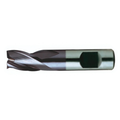 Europa Tools HSS-E End Mill - TiAlN Coated 3 Flute With Flatted Shank - Short Length Throw Away - 1mm thumbnail 3