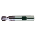 Europa Tools HSS-E End Mill - TiAlN Coated 2 Flute Ball Nose With Flatted Shank - 3mm thumbnail 3