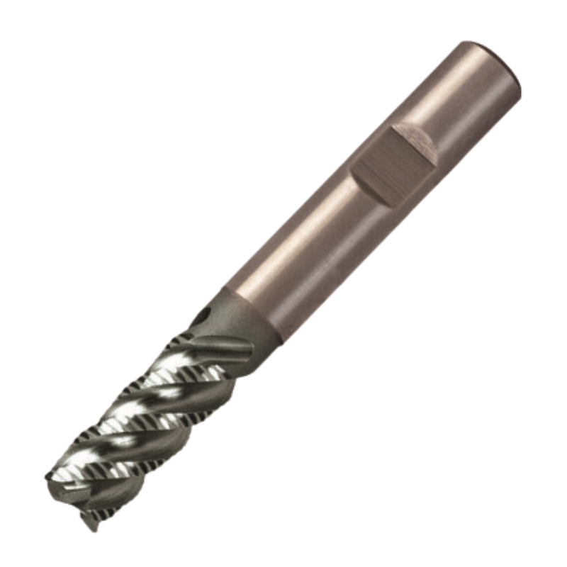 Europa Tools Powder Metal Roughing End Mill - Multi Flute Sabre Rougher - Extended Neck 45° Helix Fine Pitch - 5mm