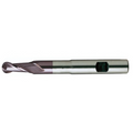 Europa Tools HSS-E End Mill - TiAlN Coated 2 Flute Ball Nose - Extra Long Length -3mm thumbnail 3