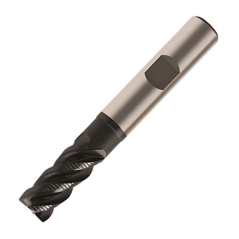 Europa Tools Powder Metal End Mill - 4 Flute Multiple Helix With Corner Radius -6mm