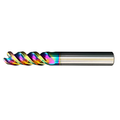 Vortex Carbide End Mill For Aluminium & Non-Ferrous - 3 Flute Variable Hi Helix -DLC Coated - 1mm x 50mm thumbnail 3