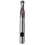 Europa Tools HSS-E End Mill - TiAlN Coated 2 Flute Ball Nose - Extra Long Length -12mm