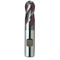 Europa Tools HSS-E End Mill - TiAlN Coated 2 Flute Ball Nose - Short Length - 8mm thumbnail 4